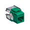 6110G-RV6 Modular Jack, Leviton QuickPort, CAT6A, RJ45, Green