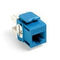 Leviton 61110-BL6 CAT6 RJ45 QuickPort eXtreme Jack Module, Blue, 25 Pack