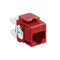 61110-RR6 Modular Jack, Leviton QuickPort eXtreme, CAT6, RJ45, Red