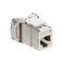 61SJK-RT6 Modular Jack, Leviton QuickPort Atlas-X1, CAT6, RJ45, Shielded, Light Almond