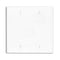 Leviton 80725-00W Blank Unbreakable Double Gang Faceplate, White