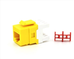 Belden AX104191 CAT6+ RJ45 KeyConnect Jack Module, Yellow