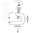 BC-200 Beam Clamp: Caddy / Erico, Zinc-Plated, 1/8 Inch - 5/8 Inch Flange