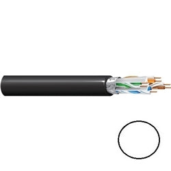 Belden BEL6A-S-PLRT-WH 10GX53F009Z1000, Shielded, CAT6A Cable, Plenum, 1000 Ft - White