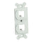 Panduit CF1062IWY Frame 2 Port Type106 International White, Each (MOQ: 1; Increment of 1)