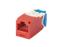 CJ6X88TGRD-24, Panduit Mini-Com | Module, Cat6A,UTP, 8-position, 8-wire, Unvi, Red,PK24 (MOQ: 24; Increment of 24)