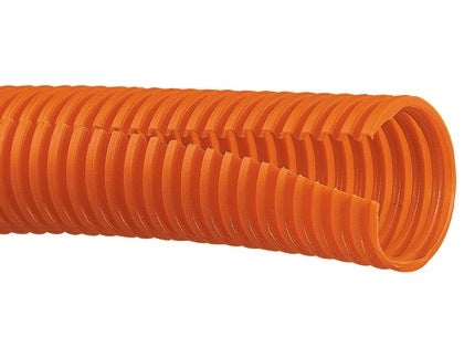 CLT75F-C3, Panduit Corrugated Loom Tubing: Panduit, 3/4 Inch Diameter, 100 Ft - Orange (MOQ: 1; Increment of 1)