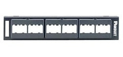 Panduit CPP12WBL Mini-Com Modular Wall Mount Patch Panel, 12 Port