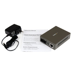 CV-MMSCGIG Fiber Media Converter: StarTech, Gigabit, RJ45 / SC, Multi-Mode