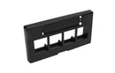 Belden AX102901 KeyConnect Furniture Faceplate, Black, 4 Port