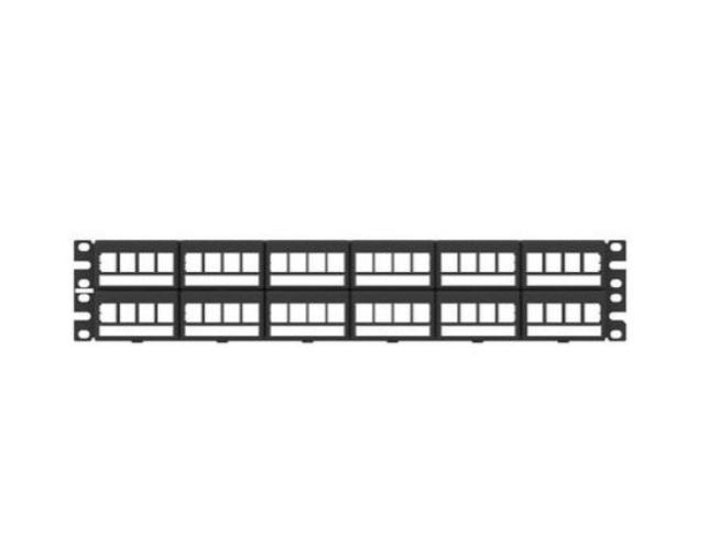 NKFPL48 Panduit NetKey Modular Patch Panel, faceplate with label, 48 Port, 2U