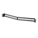 OR-PHAPJU24 Ortronics Patch Panel, Clarity PJ, Angled, 24 Port Modular, Rack Mount