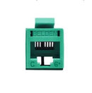 Belden RV6MJKUGN-S1 CAT6 RJ45 REVConnect/KeyConnect Jack Module, Green