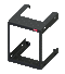 Hoffman E19FWM12U20 Wall Mount Rack, 20 Inch Deep, 12U