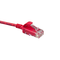 6H460-02R Mini Patch Cable, Leviton High-Flex HD6, CAT6,2  Ft., Red