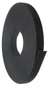 HLS-75R0, Panduit Hook and Loop: Panduit Tak-Ty, 3/4 Inch x 75 Ft. Roll - Black (MOQ: 1; Increment of 1)