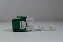 Leviton 61110-RV6 CAT6 RJ45 QuickPort eXtreme Jack Module, Green