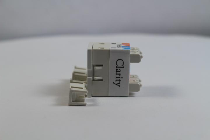 Ortronics OR-TJ600-88 CAT6 RJ45 TracJack Jack Module, Cloud White