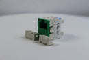 Ortronics OR-TJ600-45 CAT6 RJ45 TracJack Jack Module, Dark Green