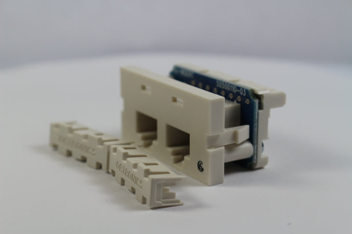 Ortronics OR-S22600 Series II CAT6 Dual RJ45 Jack Module, Fog (Off) White