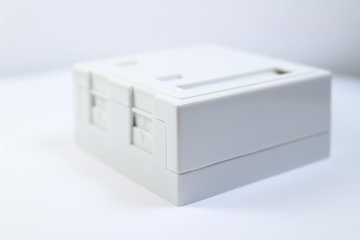 Belden AX102652 KeyConnect Surface Mount Box, White, 2 Port