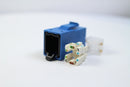 Belden RVAMJKUBL-S1 CAT6A RJ45 REVConnect/KeyConnect Jack Module, Blue