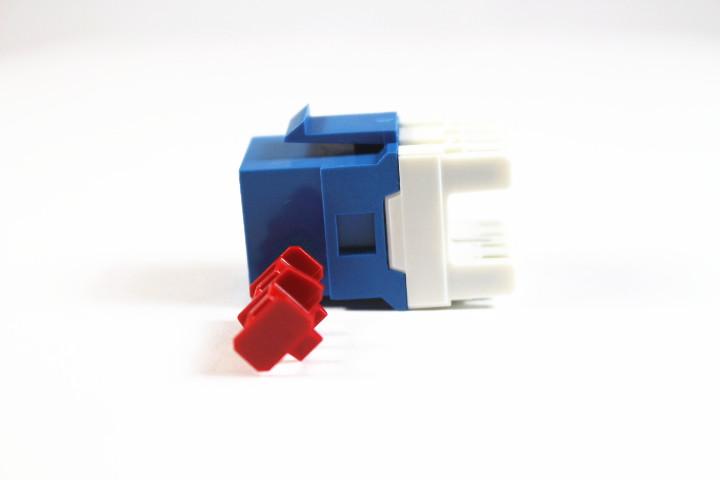 Belden AX104193 CAT6 RJ45 KeyConnect Jack Module, Blue