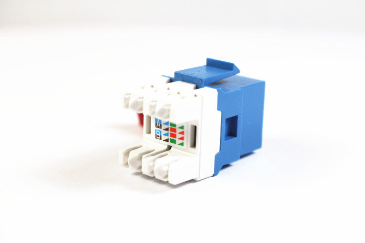 Belden AX104186 CAT5e RJ45 KeyConnect Jack Module, Blue