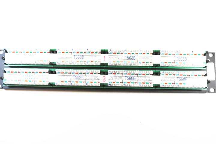 Leviton 69586-U48 CAT6 Rack Mount Patch Panel, 48 Port