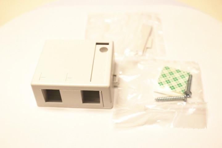 Leviton 41089-2WP QuickPort Surface Mount Box, White, 2 Port