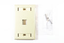 Belden AX104565 KeyConnect Faceplate, Ivory, 1 Port