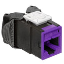 5EUJK-RP5 Modular Jack, Leviton QuickPort Atlas-X1, CAT5e, RJ45, Purple