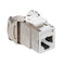 61SJK-RW6 Modular Jack, Leviton QuickPort Atlas-X1, CAT6, RJ45, Shielded, White