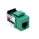 41106-RV6 Modular Jack, Leviton QuickPort, CAT3, RJ12, Green