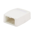 Panduit CBXQ2IW-A Mini-Com Low Profile 2 Port, Quick Release Cover Surface Mount Box, International (Off) White