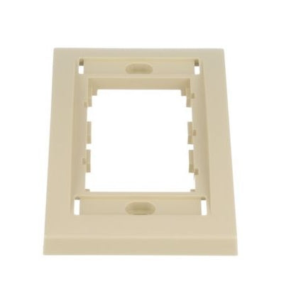 Panduit CBEEIY Mini-Com Executive, Single Gang Faceplate Frame, Electric Ivory