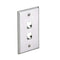 Panduit CFP2SY Mini-Com 2 Port Faceplate, Stainless Steel