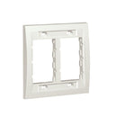 Panduit CBEWH-2GY Mini-Com Executive, Dual Gang Faceplate Frame, White