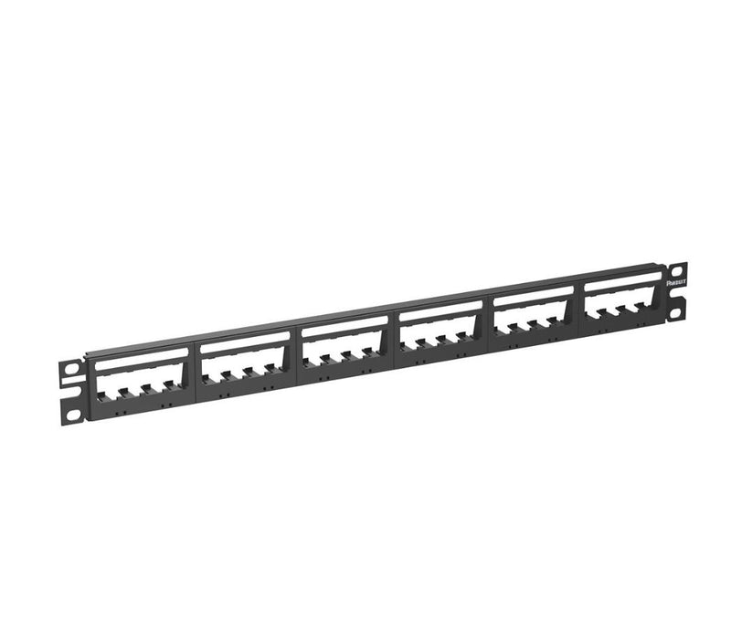 Panduit UICMPP24BLY Mini-Com UID,Patch Panel, 24 Port,  Blackack (MOQ: 1; Increment of 1)