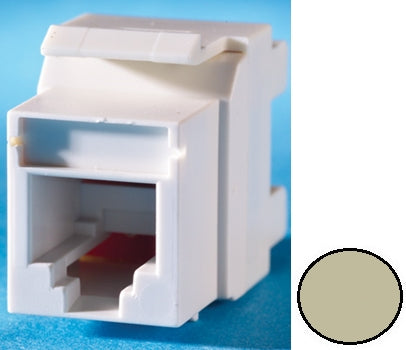 OR-KSRJ25A-13 Ortronics KeyStone Modular Jack, TechChoice, CAT3, RJ12 - Electric Ivory (MOQ: 20)