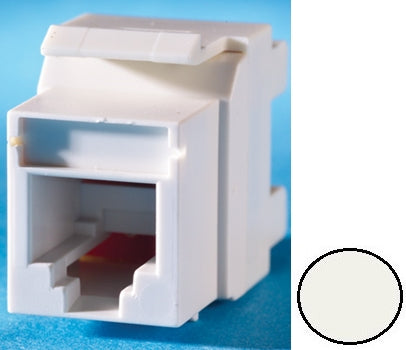 OR-KSRJ25A Ortronics KeyStone Modular Jack, TechChoice, CAT3, RJ12 - Fog (Off) White (MOQ: 20)