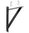 Hoffman LTSB18BLK Wall Bracket for Ladder Rack, 18 Inch Wide