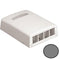 Panduit NK4BXIG-AY Netkey 4 Port Surface Mount Box, Gray