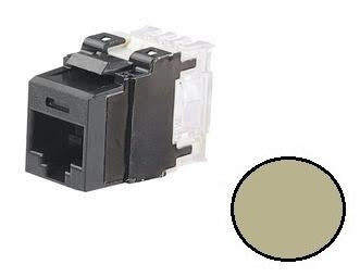 NK6X88MEI, Panduit Netkey RJ45, CAT6A, Modular Jack - Electric Ivory (MOQ: 1; Increment of 1)