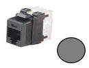 NK6X88MIG, Panduit Netkey RJ45, CAT6A, Modular Jack - International Gray (MOQ: 1; Increment of 1)