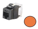 NK6X88MOR, Panduit Netkey RJ45, CAT6A, Modular Jack - Orange (MOQ: 1; Increment of 1)