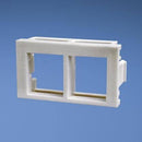 Panduit NKHF2MWH-X  Netkey Flat Insert, 2 Position , 1/3 Size