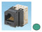 NKP5E88MGR, Panduit Netkey RJ45, CAT5E, Modular Jack - Green (MOQ: 1; Increment of 1)