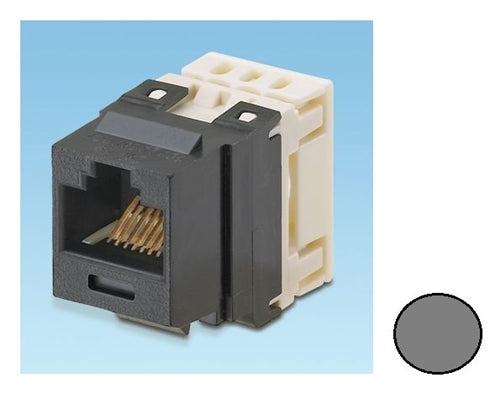 NKP5E88MIG, Panduit Netkey RJ45, CAT5E, Modular Jack - International Gray (MOQ: 1; Increment of 1)