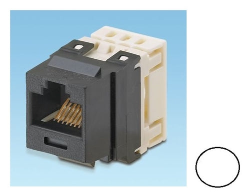 NKP5E88MWH, Panduit Netkey RJ45, CAT5E, Modular Jack - White (MOQ: 1; Increment of 1)